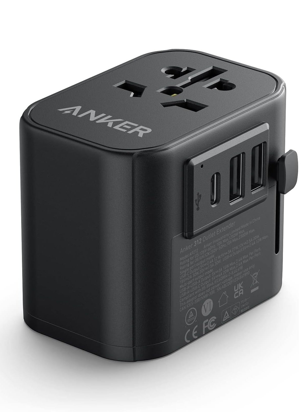 PowerExtend 65W Travel Adapter With USB C…