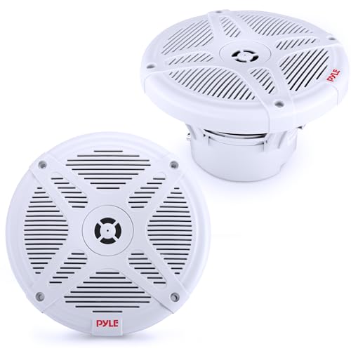 Pyle 6.5 Inch Bluetooth Marine Speakers - 2-way…