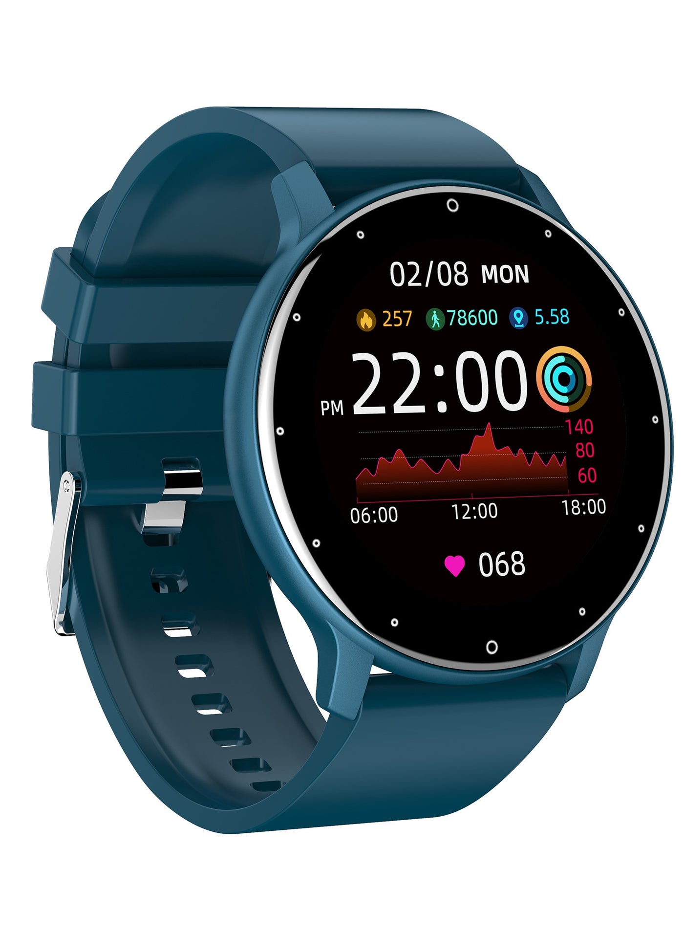 Compare Borderless LargeScreen Smart Watch Supports Bluetooth Calls NFC Payment IP68 Waterproof Sports Health Monitoring Equipment MultiSports Mode Blue at KSA Price