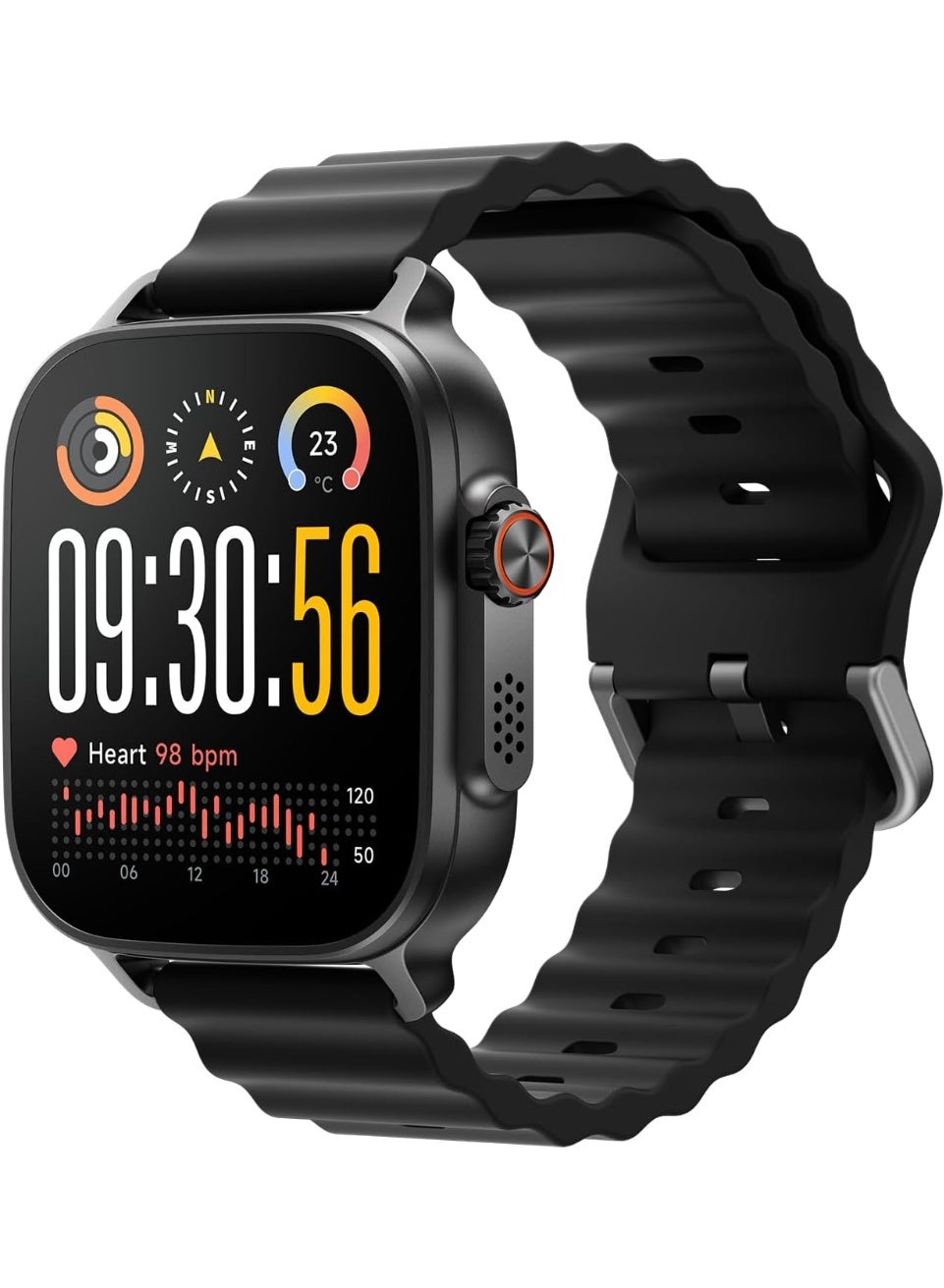 Compare Watch 5 Smartwatch, 1.97 AMOLED screen, +100 Sport modes, Health Monitoring, NFC,GPS, IP68  Titanium Black at KSA Price