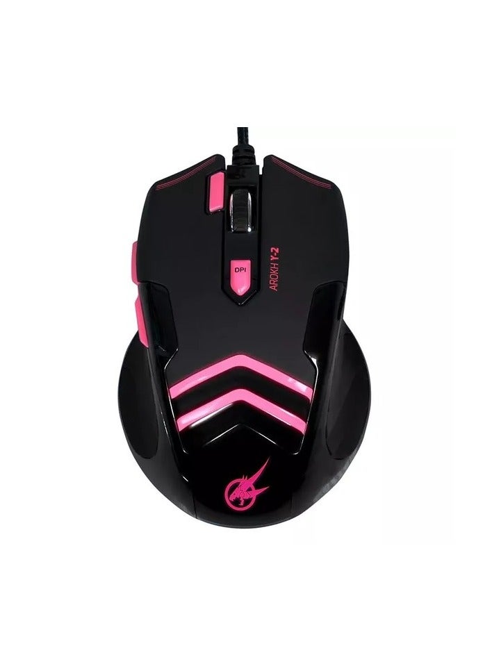Arokh Y-2 Professional Wired & Weighted Black/Pink…
