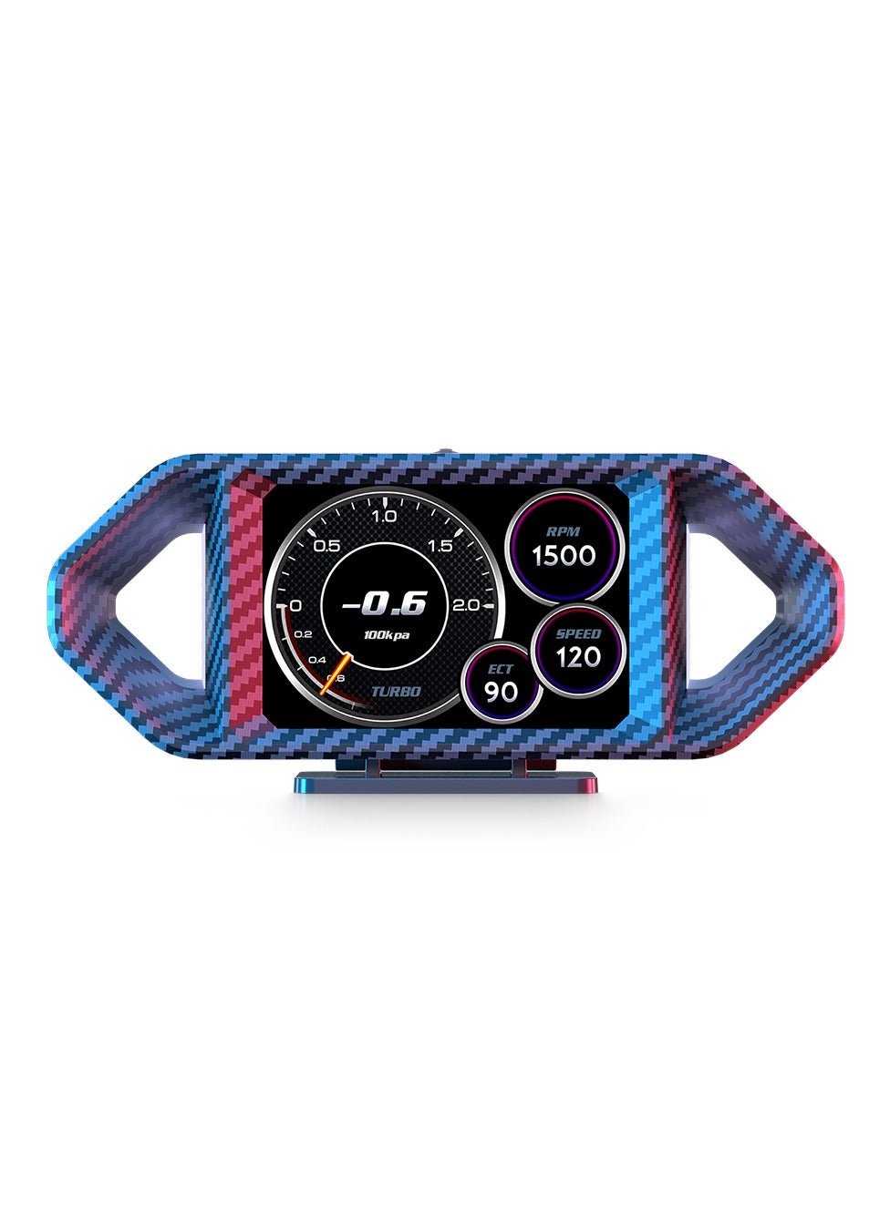 Compare Head Up Display,OBD2 and GPS Digital Speedometer HUD for ALL Car, 12 Display Options Models and Simulated Carbon Fibre Design, RealTime SpeedRPMFuel Economy Monitor, RGB Light at KSA Price