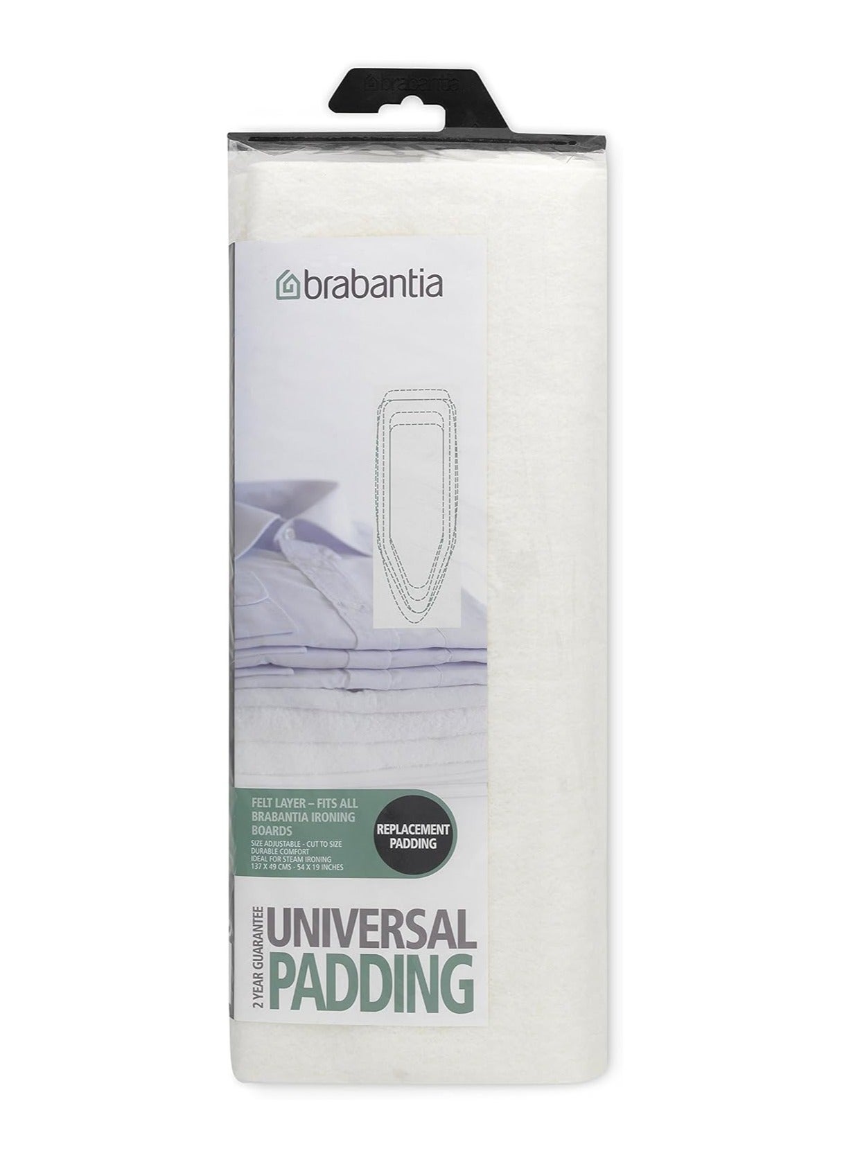 Compare Brabantia Ironing Board Cover Replacement Felt Pad  White at KSA Price