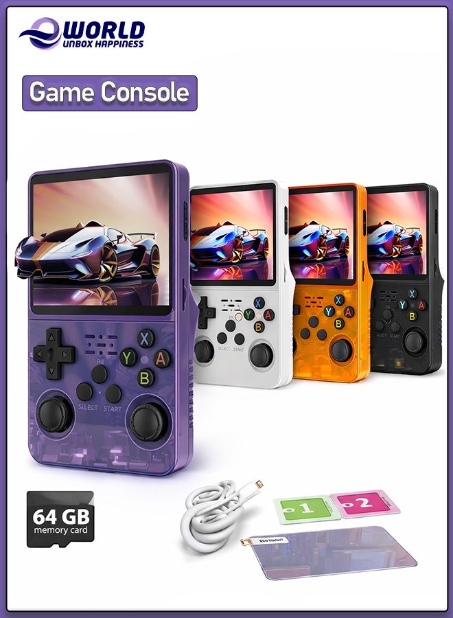 Compare Handheld Game Console with 3500mAh Battery | Portable Retro Gaming Device for Kids & Adults | Rechargeable Mini Game Console | Assorted Color at KSA Price