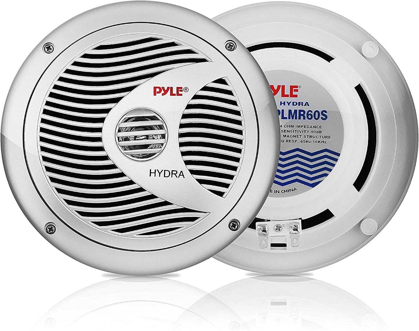 Pyle 6.5” Dual Marine Speakers - 2 Way Waterproof…