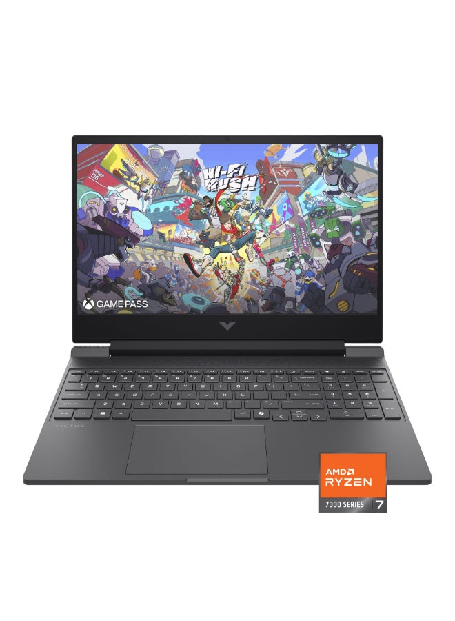 Compare Victus 15.6 Inch Full HD Gaming Laptop, AMD Ryzen 7 7445HS, 16GB RAM, 512 GB SSD, 6 GB NVIDIA GeForce RTX 4050 Graphics, Windows 11 Home English Mica Silver at KSA Price