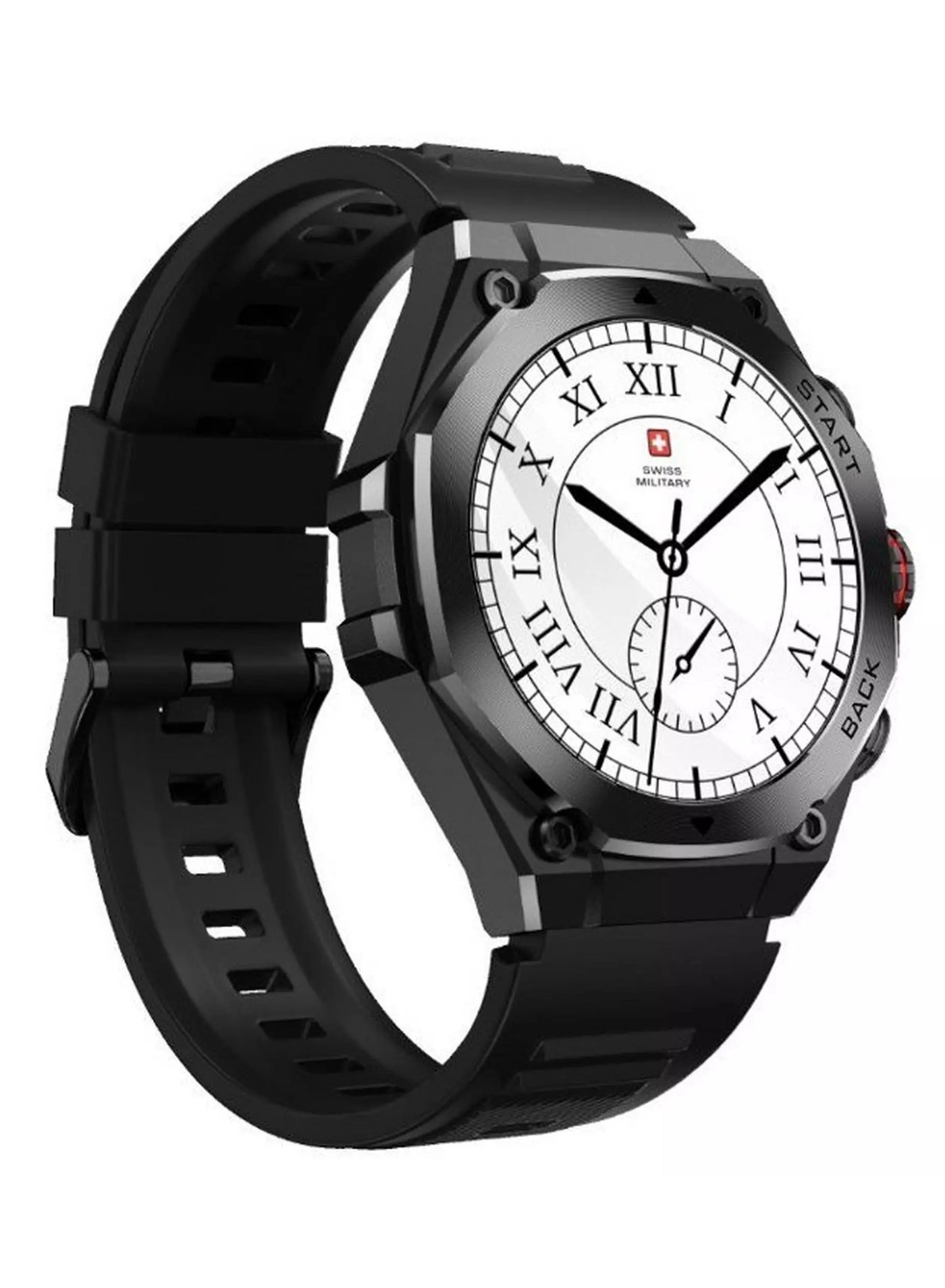 Compare Swiss Military DOM 6 Smart Watch Gun Metal Frame with Silicon Strap  Black? at KSA Price