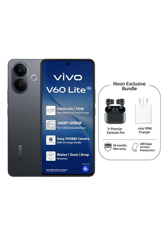 V60 Lite AI 5G Dual SIM Elegant Black…