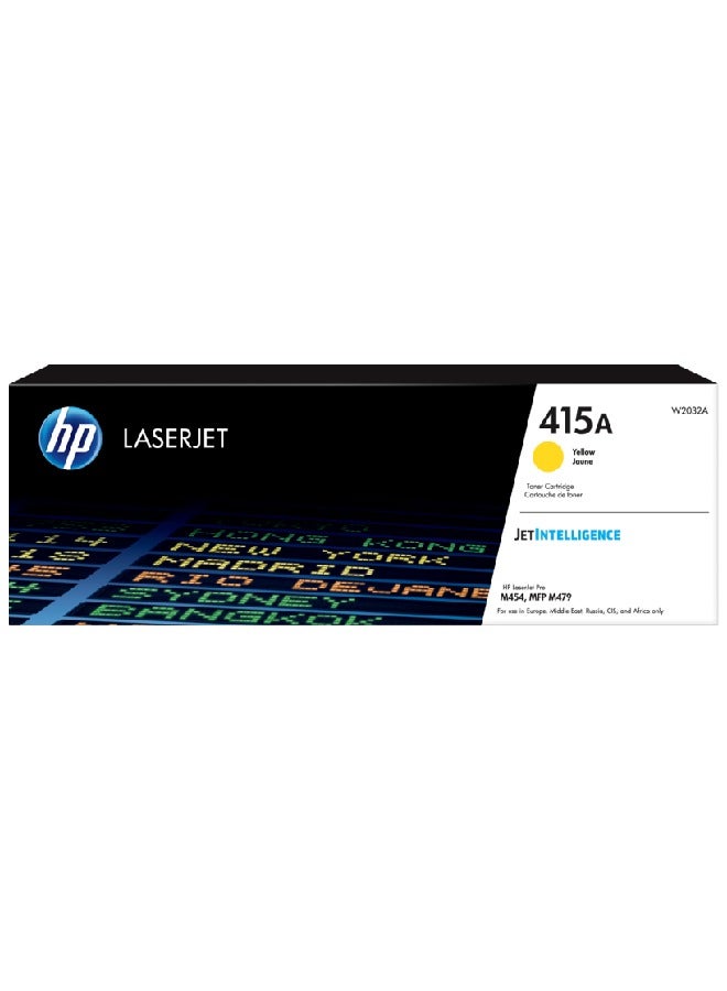 Compare 415A Original LaserJet Toner Cartridge W2032A Yellow at KSA Price