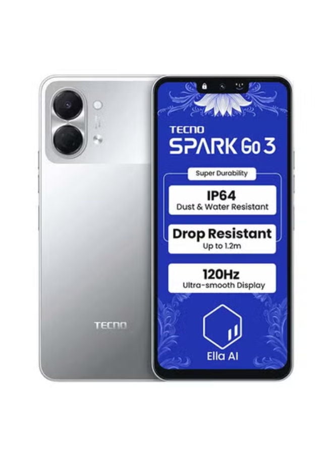 Spark Go 3 Dual SIM Titanium Grey 4GB…