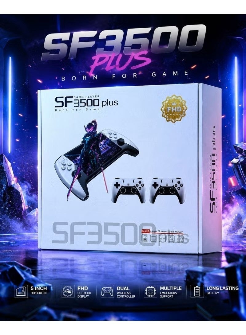 Compare SF3500 Plus Portable Handheld Game Console, 5Inch HD IPS Display, 64GB Storage, 10000+ Games at KSA Price
