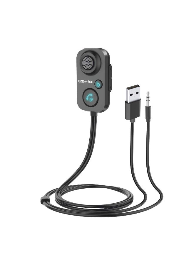Compare Portronics AUTO 12 inCar Bluetooth Receiver for Handsfree Calling, Music System, Supports All Smartphones Black at KSA Price