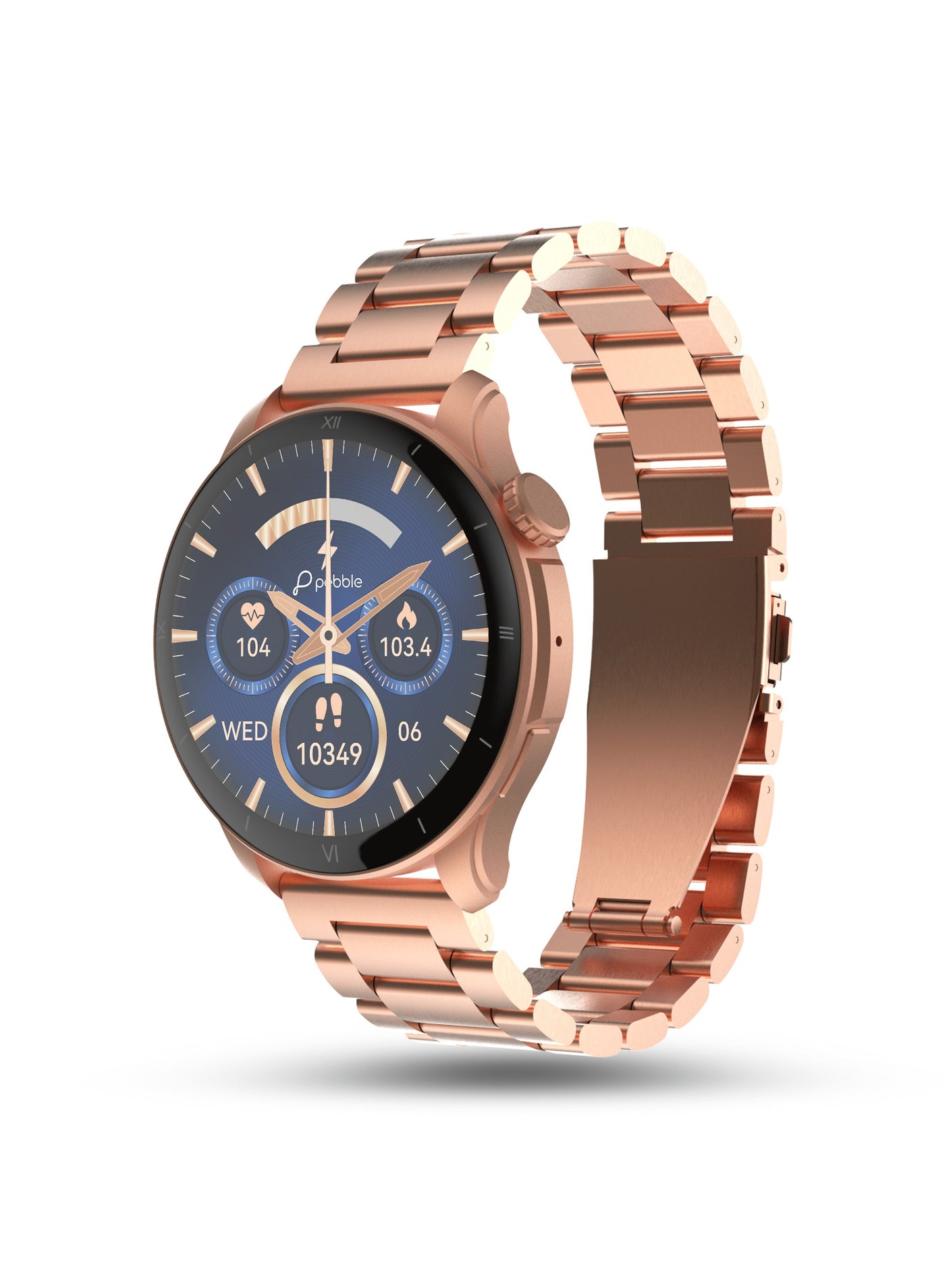 Compare Cosmos Vault 1.43 Bright HD Display Smartwatch for Men & Women, Bluetooth Calling, Blood Oxygen, Heart Rate Monitoring, Multi Sports Mode, Step Pedometer, Multiple Watch Faces, Rose Gold at KSA Price
