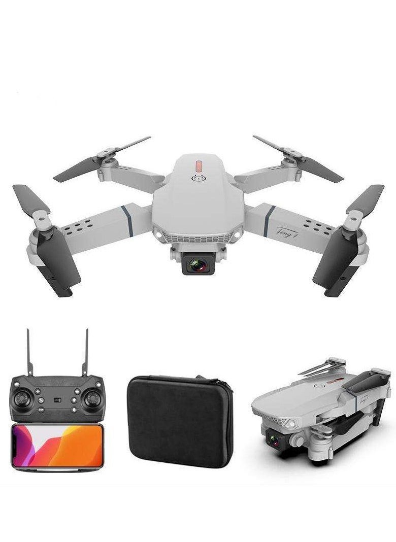 Compare Foldable Quadcopter Drone with 360° Roll | 150m Range | Dual HD Camera Lens | 2530 Min Flight Time | Speed Control, Gesture Manipulation, Optical Flow, Avoidance Grey at KSA Price