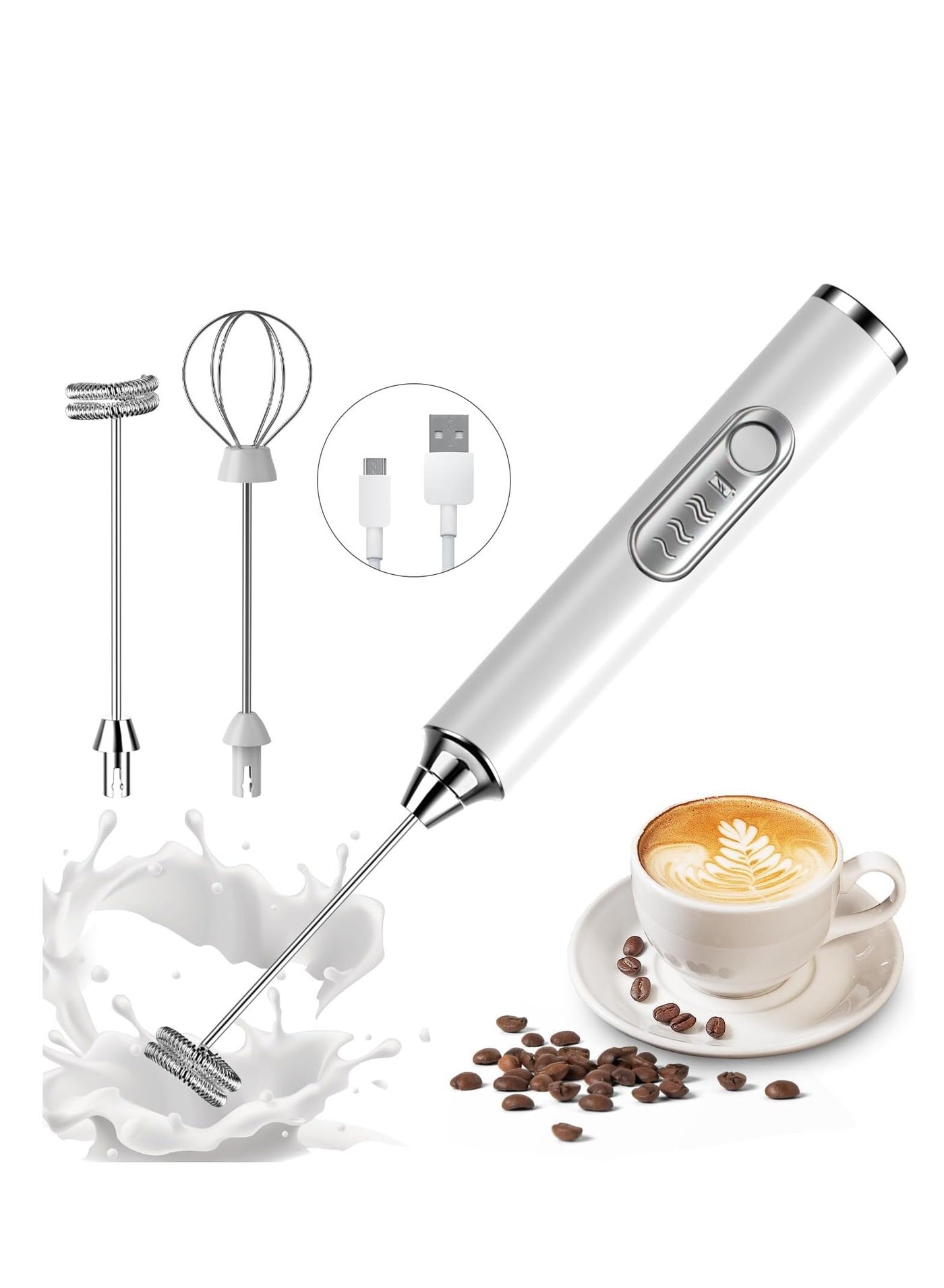 Milk Frother and Steamer, 350ml Milk Frother Electric…
