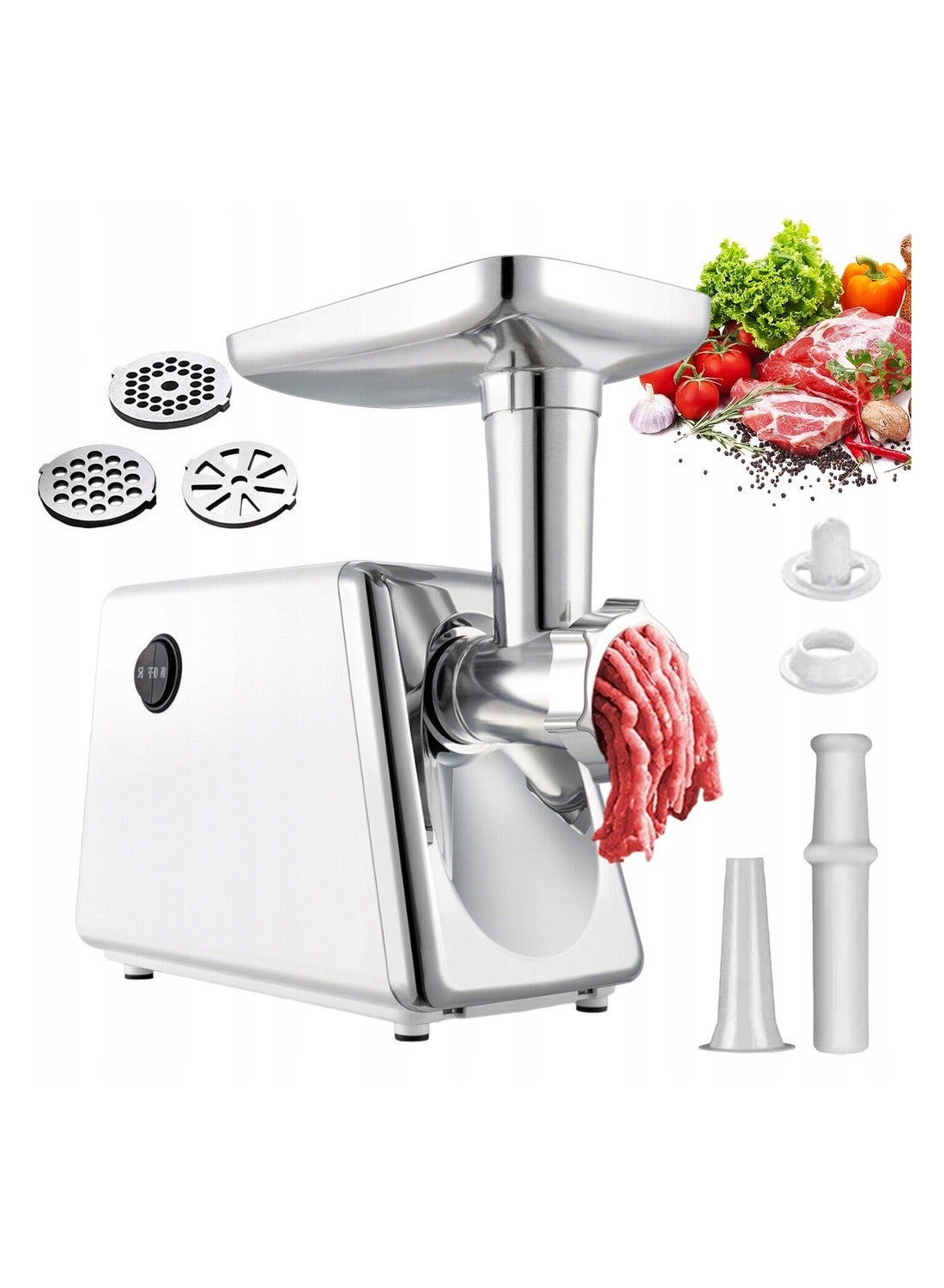 Electric Meat Grinder with Reverse Function Metal…