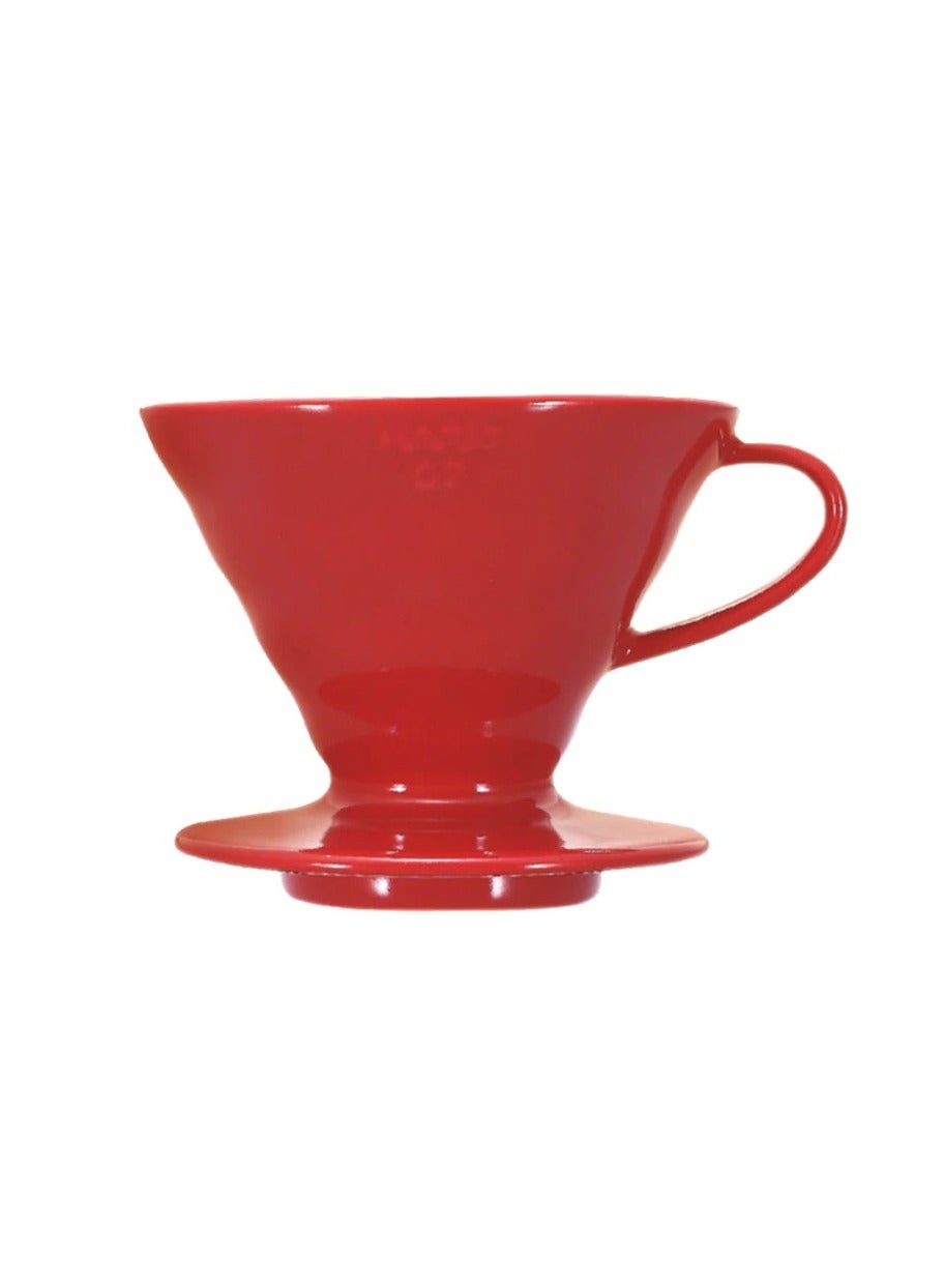 Ceramic V60 Coffee Dripper 02, Red