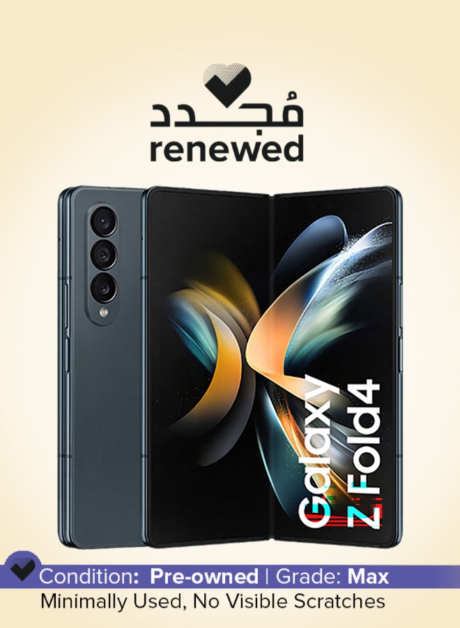 Compare Renewed  Galaxy Z Fold 4 Dual SIM Gray Green 12GB RAM 256GB 5G LTE at KSA Price