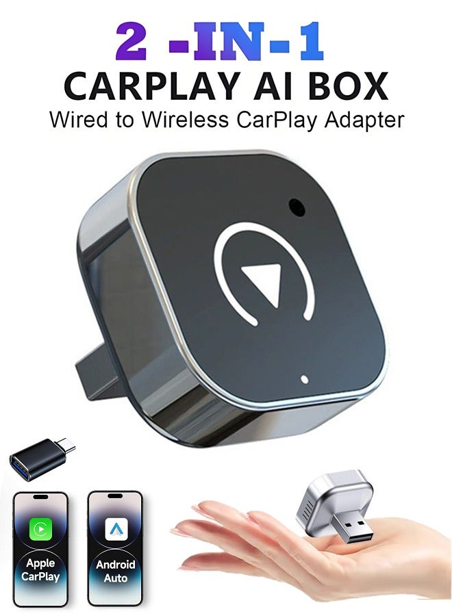 Wireless CarPlay Adapter 2025 Upgrade Wired CarPlay…