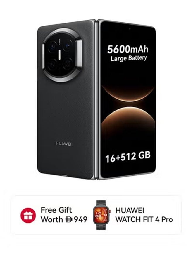 Compare Mate X7 Foldable Smartphone Dual SIM 16GB RAM 512GB Black with Free Watch FIT4 PRO  Middle East Version at KSA Price