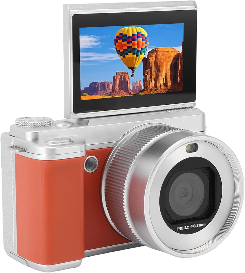 Brown 5K Digital Camera 80MP Dual Lens WiFi Autofocus…