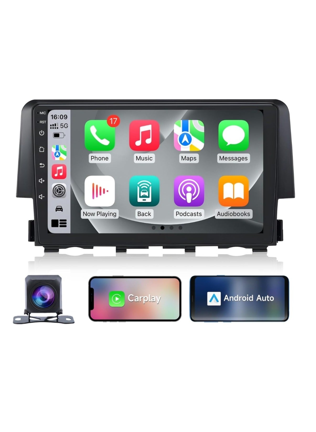 Compare Android Car Stereo For 20152021 Honda Civic 4GB RAM Support Apple Carplay Android Auto Wireless QLED Touch Screen Fast Interface Quick Boot AHD Camera Included SIM Card Support Bluetooth at KSA Price