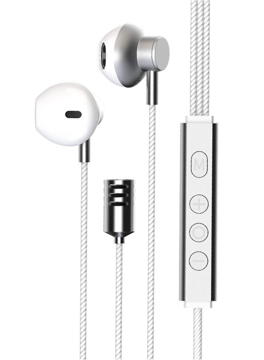 Compare Wired Earphone TypeC InEar Headset with DSP Chip 14.2mm Driver, Noise Cancelling for Live Streaming Gaming Music, White at KSA Price