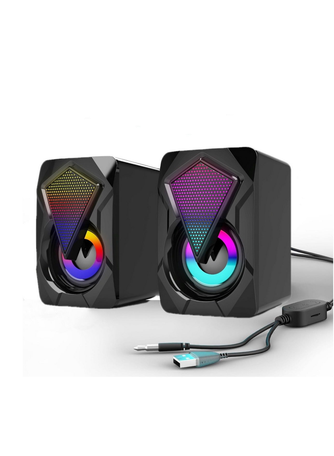 PC Speakers Mini Desktop Speaker for PC with…