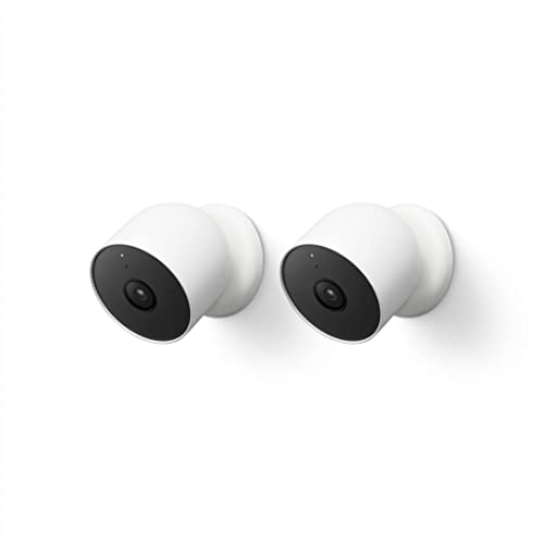 Compare Google Nest Cam Outdoor or Indoor, Battery  2nd Generation  2 Count Pack of 1 at KSA Price