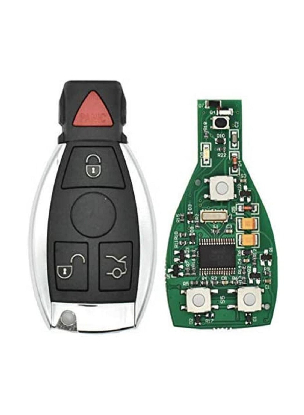 Compare 3+1 Button Smart Remote Key 433mhz fob for Mercedes Benz after 2000+ NEC&BGA replace NEC Chip with logo at KSA Price