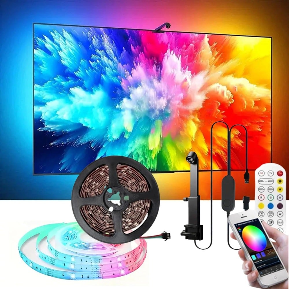 TV LED Backlight Sync with Camera, Fish-Eye…