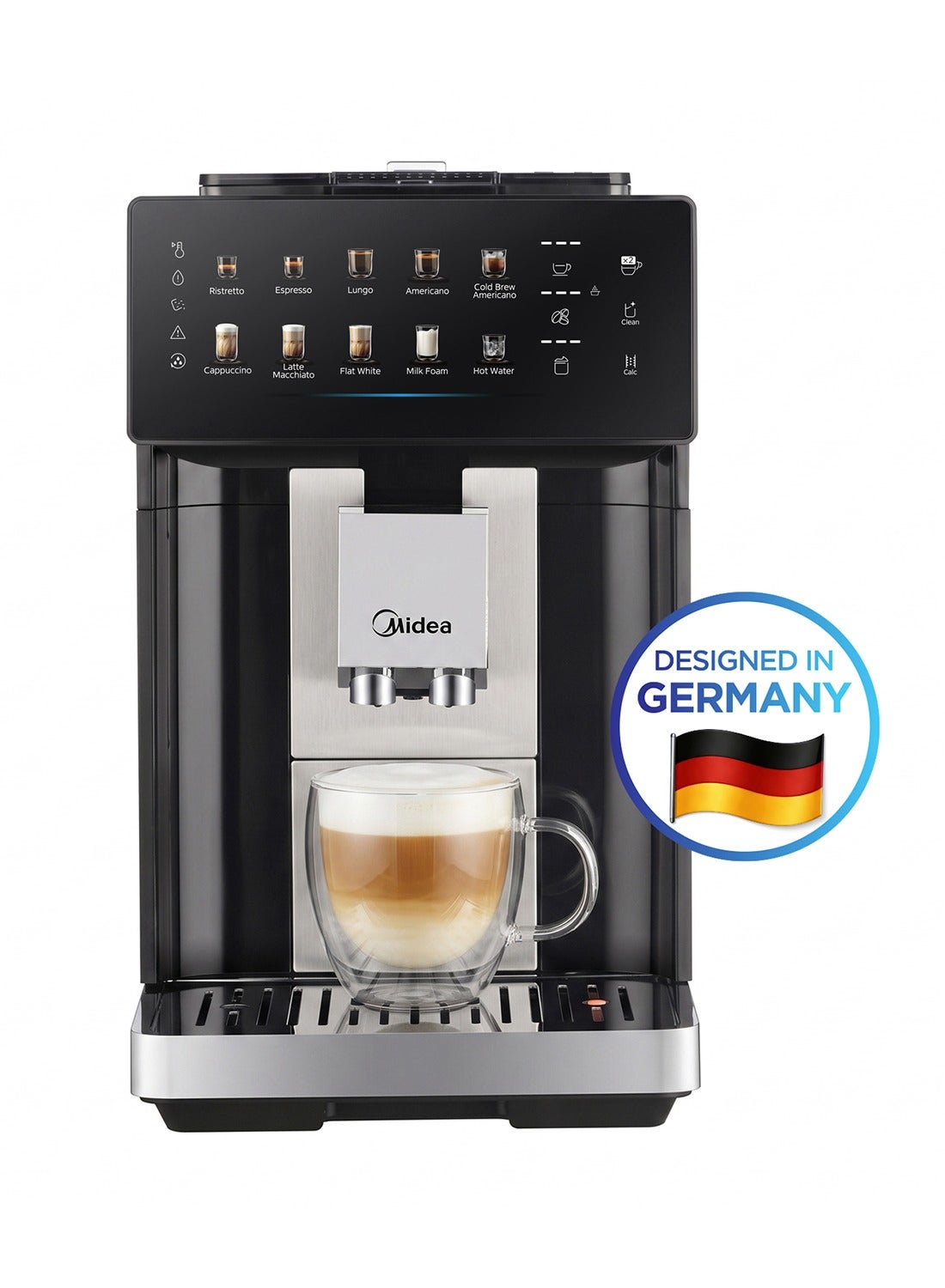 Midea GenuiBrew Fully Automatic Coffee Machine with…