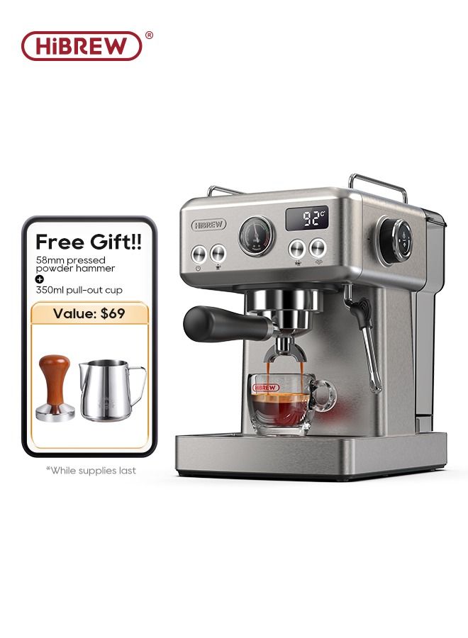 Hibrew Espresso Coffee Machine 1350w 1.8L Water Tank…