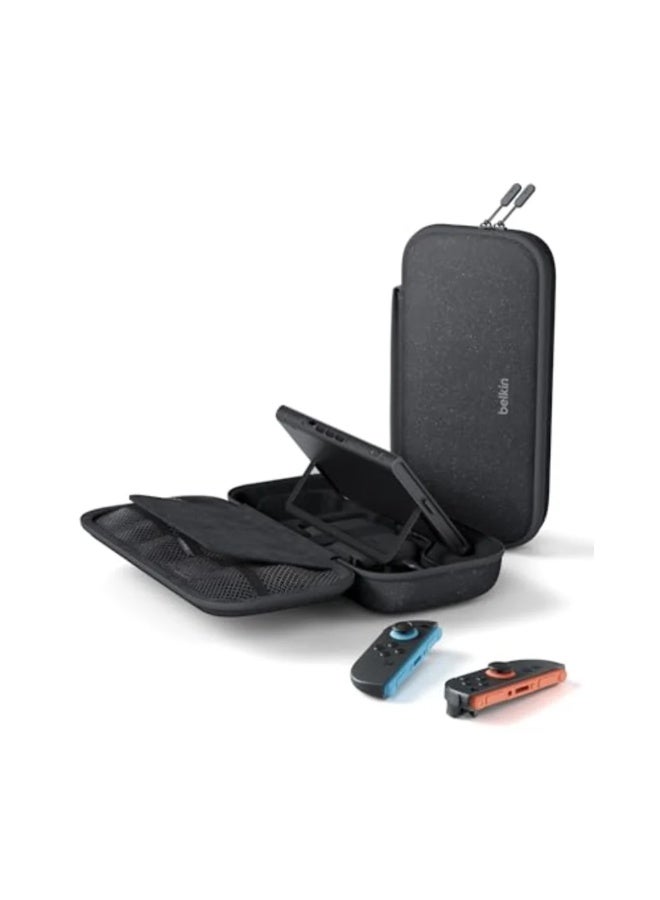 Compare Gaming Charging Case| Portable Storage & Charging Solution for Nintendo Switch 2SwitchSwitch OLED up to 1.5x, Drop & Scratch Protection, Game Card Storage, Hidden AirTag Pocket  Charcoal at KSA Price