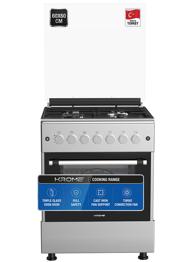 60x60 cm Free Standing Gas Cooker | 4…