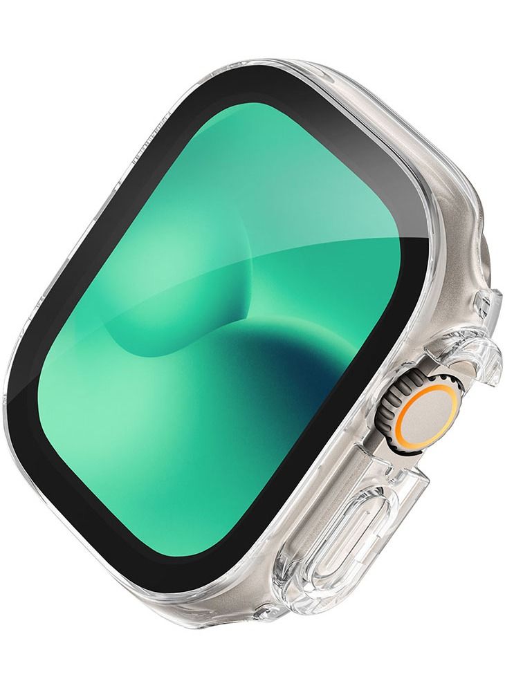 Compare Marsix Pro for Apple Watch Ultra 49mm Case Cover with Built in Tempered Glass Screen Protector  Transparent at KSA Price