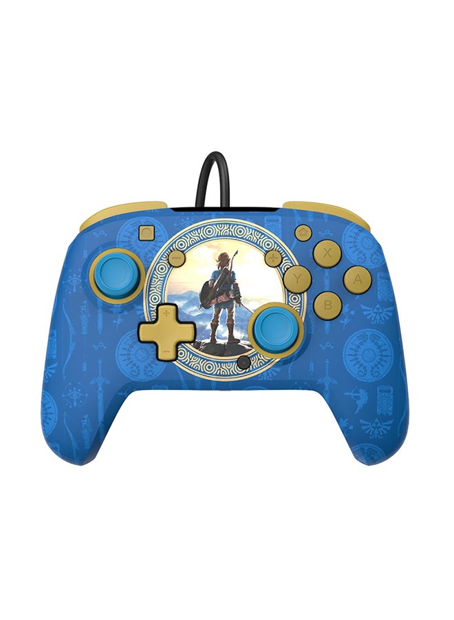 Compare Rematch Nintendo Switch Hyrule Blue Wired Controller at KSA Price