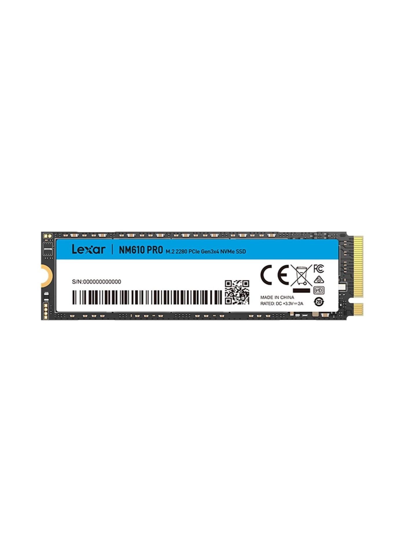 Compare Lexar NM610PRO 500GB SSD, M.2 2280 PCIe Gen3x4 NVMe 1.4 Internal SSD, Up to 3300MBs Reading, 1700MBs Write, 3D NAND Flash Internal SSD Drives for Notebook, Desktop, PC 500 GB at KSA Price