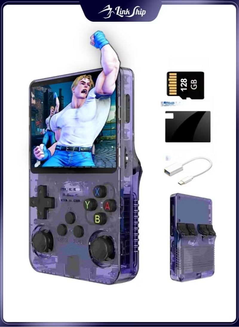 Compare Link Ship Handheld Retro Gaming Console with 128GB Memory Card, Portable Video Game Player, Builtin Classic Games Console, Rechargeable Gaming Device with Dual Joystick, TypeC Charging, HD Screen & MultiPlatform Gaming Support at KSA Price