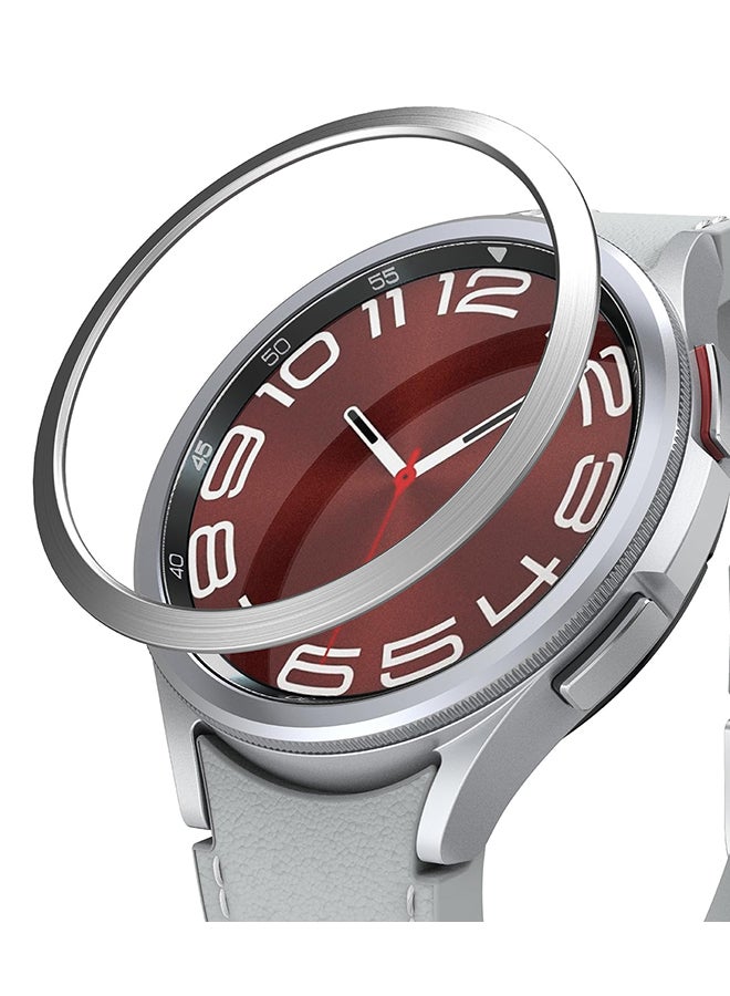 Compare Samsung Galaxy Watch 6 Classic 47mm Stainless Steel Bezel Frame Ring Adhesive Cover Anti Scratch Silver at KSA Price