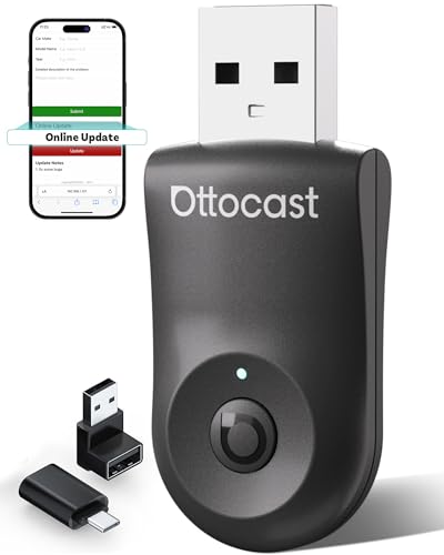 OTTOCAST Mini 2025 Wireless CarPlay & Android Auto…