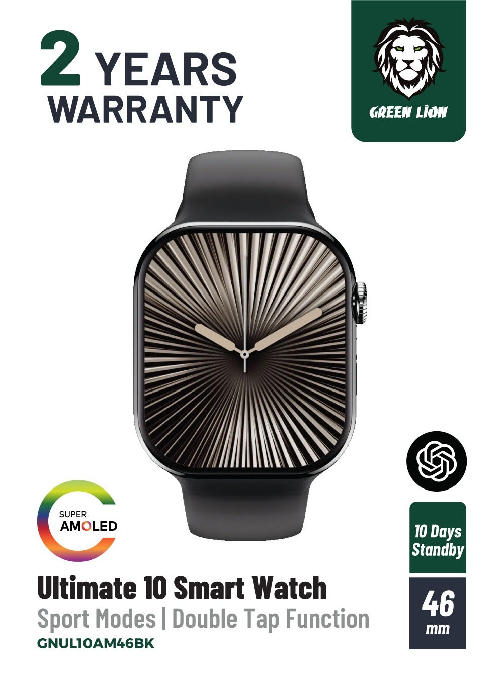 Ultimate 10 Smart Watch 46MM / Voice Assistant…