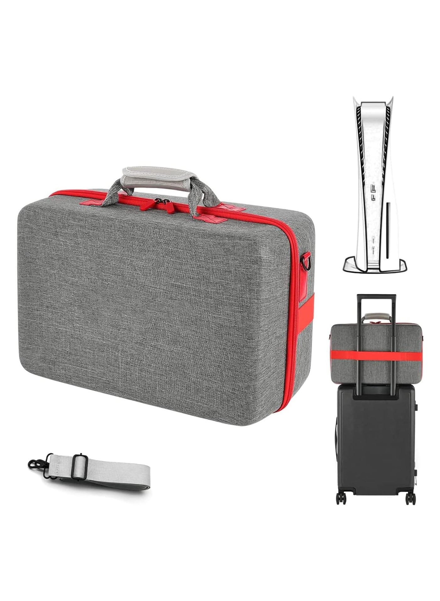 Carrying Case for Ps5, Shockproof Hard Shell Carry…