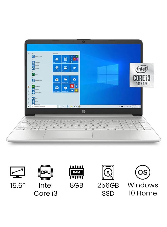 Compare Notebook 15DY1091WM Upgraded Version Laptop With 15.6Inch DisplayCore i3 Processor8GB RAM256GB SSDIntel UHD Graphics International Version Silver EnglishArabic Silver at KSA Price