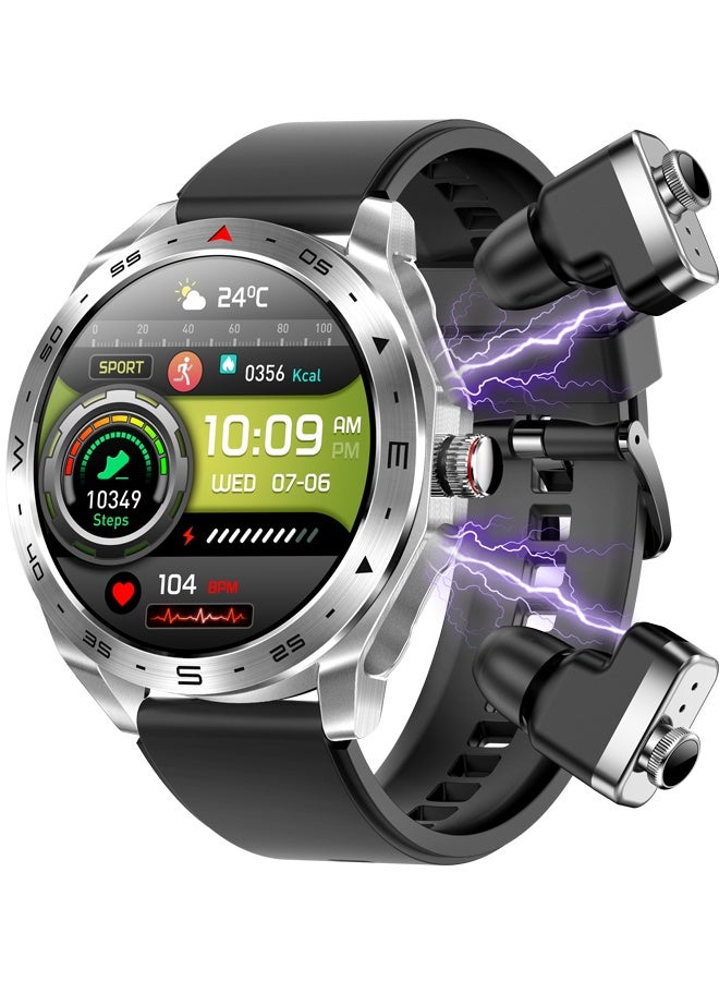 Smart Watch with Earbuds for iPhone Android Smartphones…