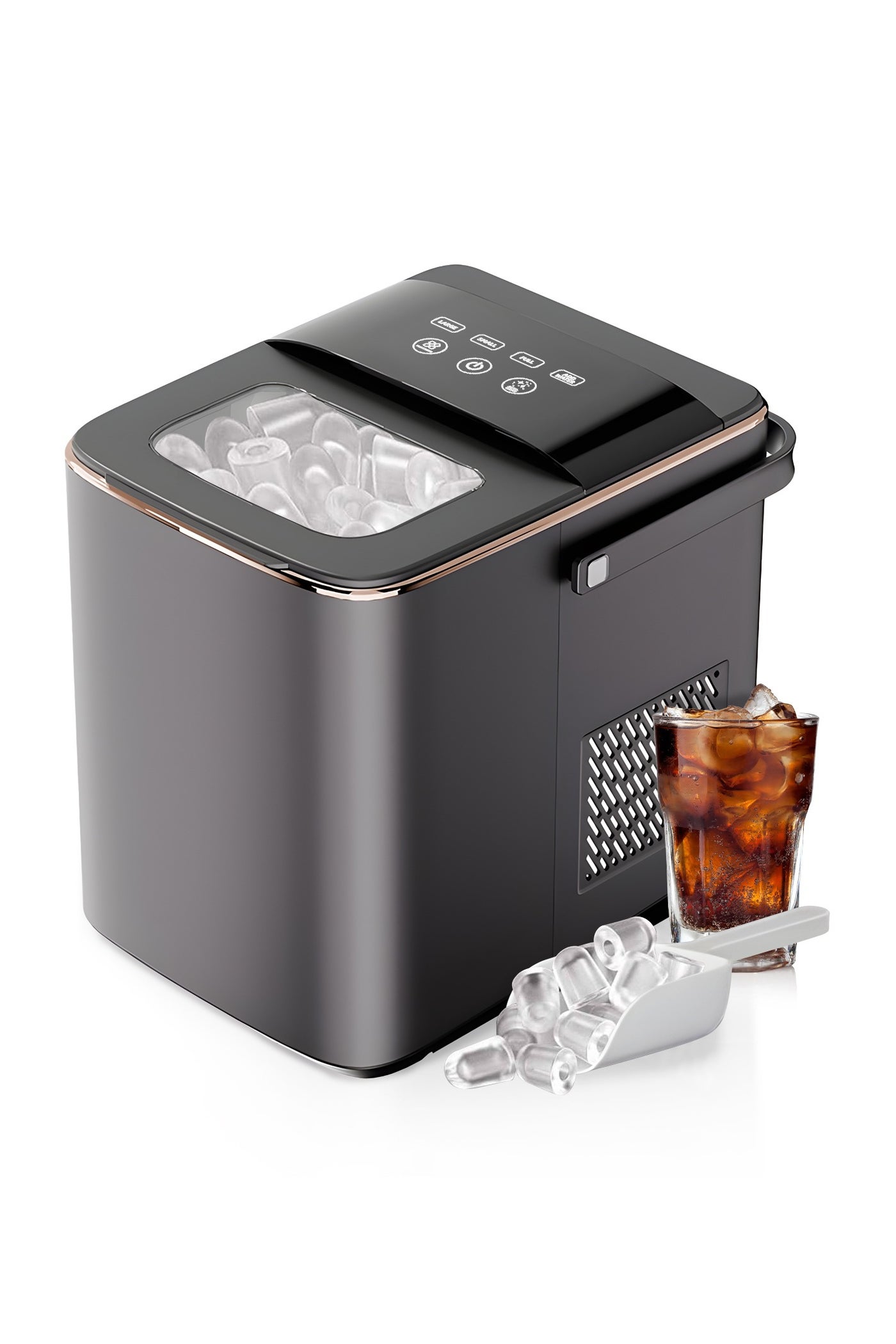 Countertop Ice Maker, Compact Bullet Ice Cube…