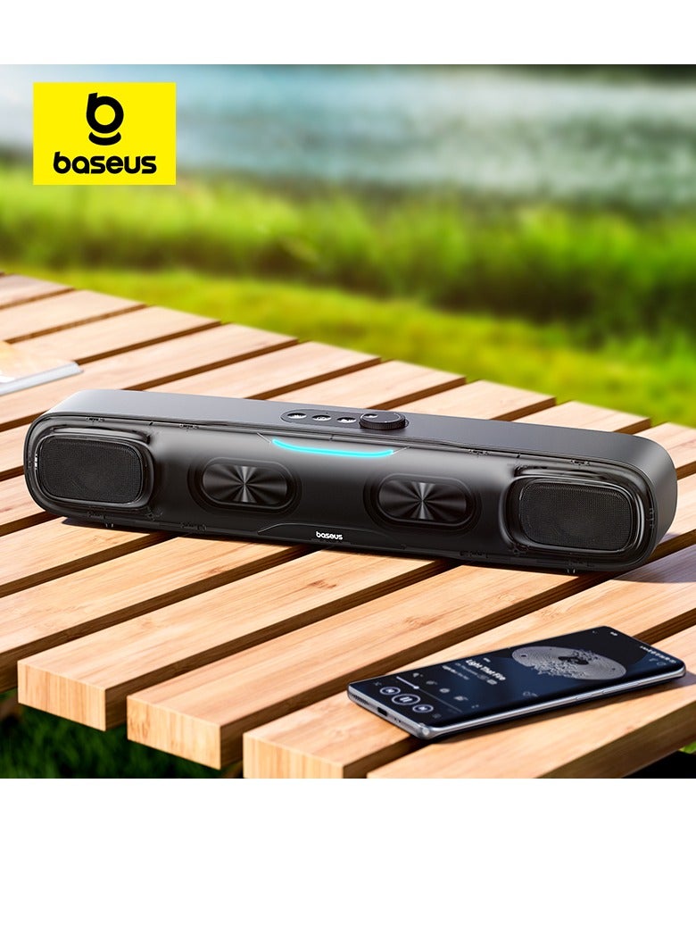Wireless Single Soundbar Speaker With Bluetooth 5.3,…
