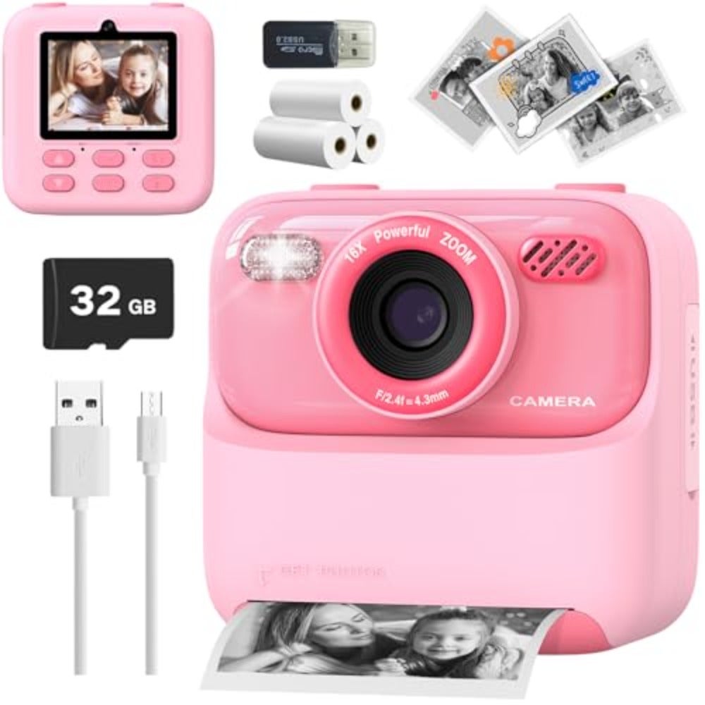 Camera Instant Print Photo - Digital Camera Toy…