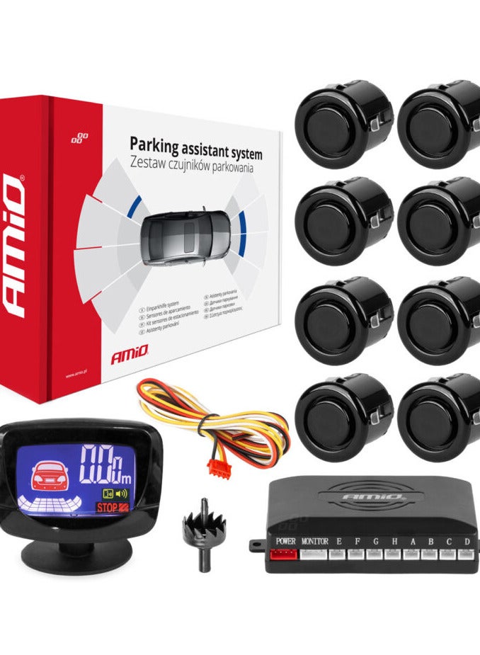 Compare Parking assistant system LEDGRAF 8 sensor black GOLD 18mm at KSA Price
