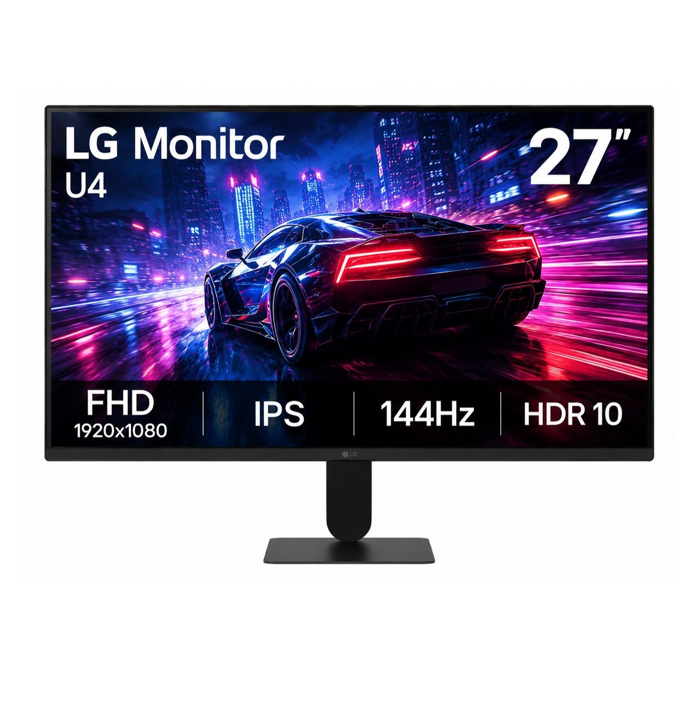 Compare LG 27U411BB  27” FHD Monitor 1920x1080 IPS 144Hz HDR10, AntiGlare 1ms MBR, 5ms GtG at Faster AMD FreeSync™ Black Stabilizer  Dynamic Action Sync  Crosshair FPS Counter , Motion Blur Reduction Tech  Reader Mode Flicker Safe, Black black at KSA Price